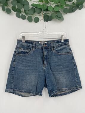 RSG Mid Short Blue Denim Jean Shorts Size 25